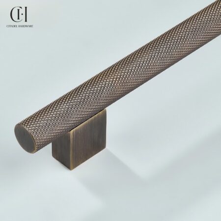 Delvox Knurled Antique Bronze by Citadel Hardware