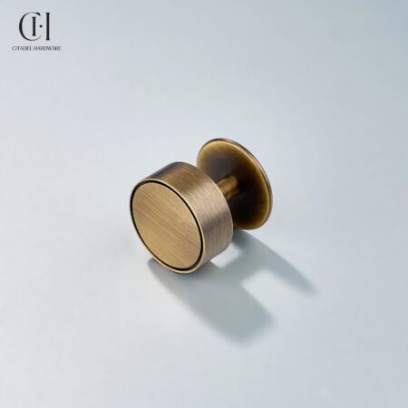 Fortis Round Round Plate Antique Bronze by Citadel Hardware