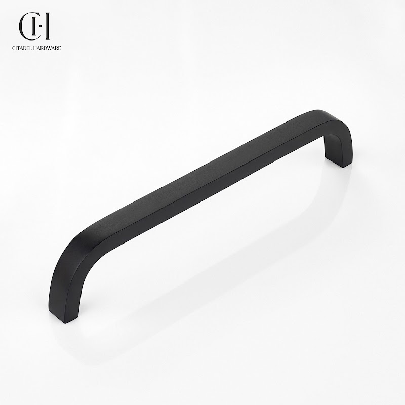 Knytex Curve Brass Cabinet Handle – Black - View 3