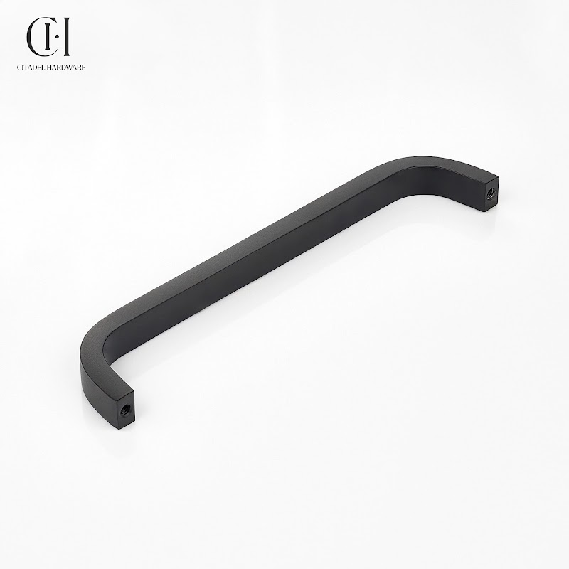 Knytex Curve Brass Cabinet Handle – Black - View 4