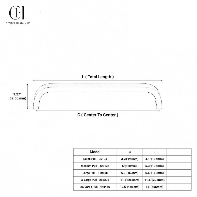 Knytex Curve Brass Cabinet Handle – Black - View 8