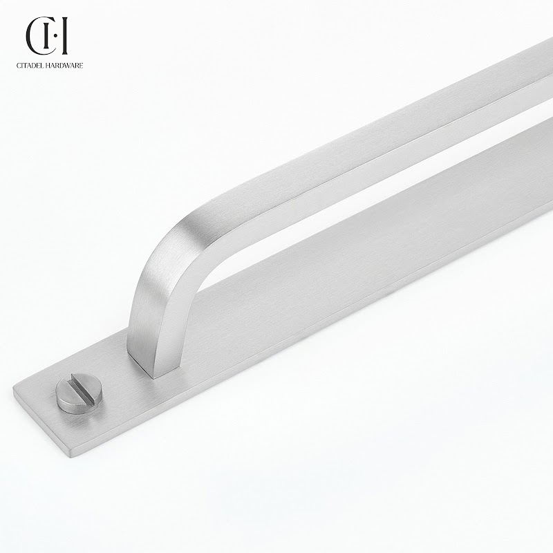 Aurel Curve Backplate Silver by Citadel Hardware