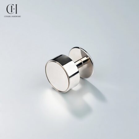 Fortis Round Round Plate Polished Nickel by Citadel Hardware
