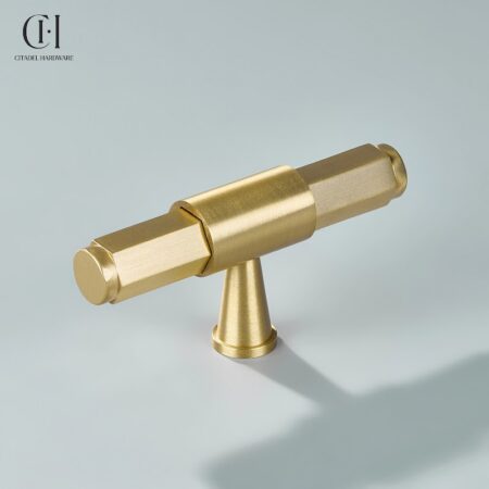 Torq Hexagonal T-knob Gold by Citadel Hardware