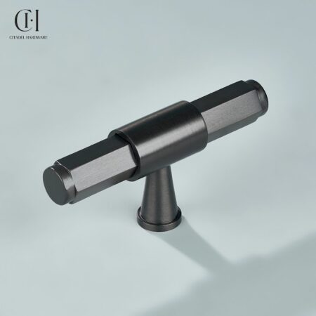 Torq Hexagonal T-knob Gunmetal by Citadel Hardware