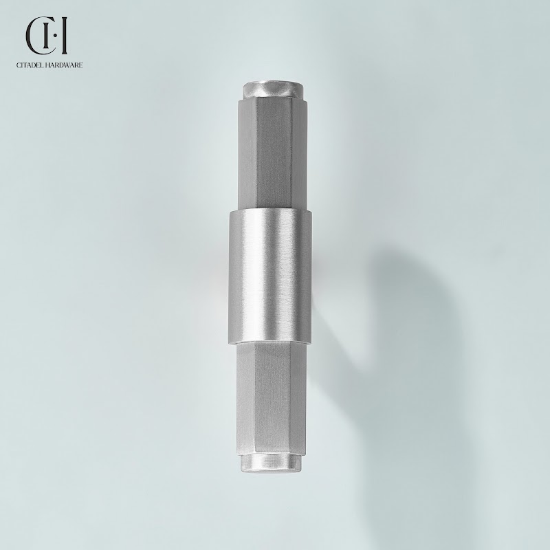 Torq Hexagonal Solid Brass Cabinet T-Knob – Silver - View 7