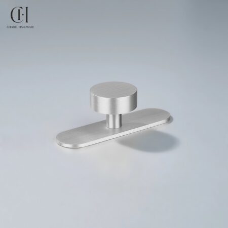 Rond Round Backplate Silver by Citadel Hardware