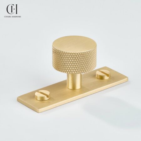 Leib Knurled Backplate Gold by Citadel Hardware