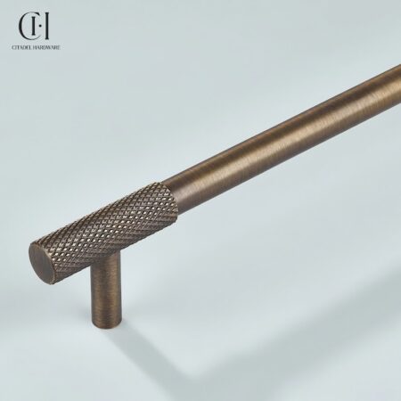 Jorel Knurled Antique Bronze by Citadel Hardware