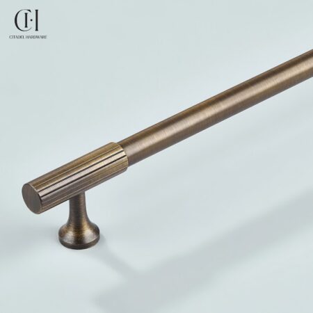 Fivel Linear Knurled Antique Bronze by Citadel Hardware