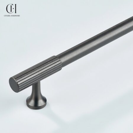 Fivel Linear Knurled Gunmetal by Citadel Hardware