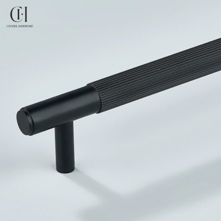 Neel Linear Knurled Black by Citadel Hardware