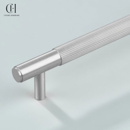 Neel Linear Knurled Silver by Citadel Hardware