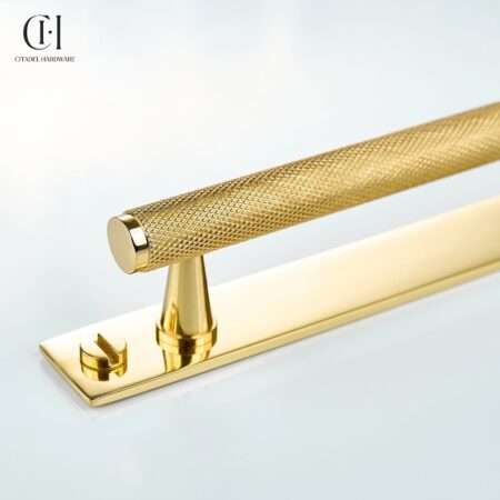 Doyen Knurled Backplate Polished Lacquered by Citadel Hardware