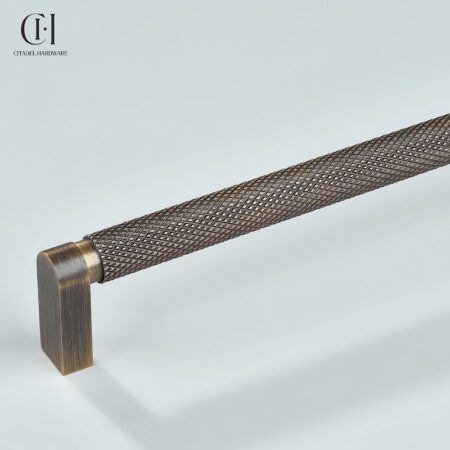 Arvel Knurled Antique Bronze by Citadel Hardware