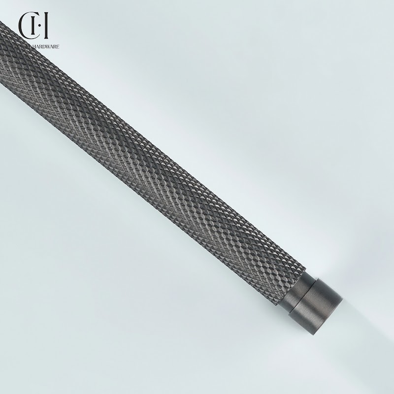 Arvel Knurled Brass Cabinet Handle – Gunmetal - View 7
