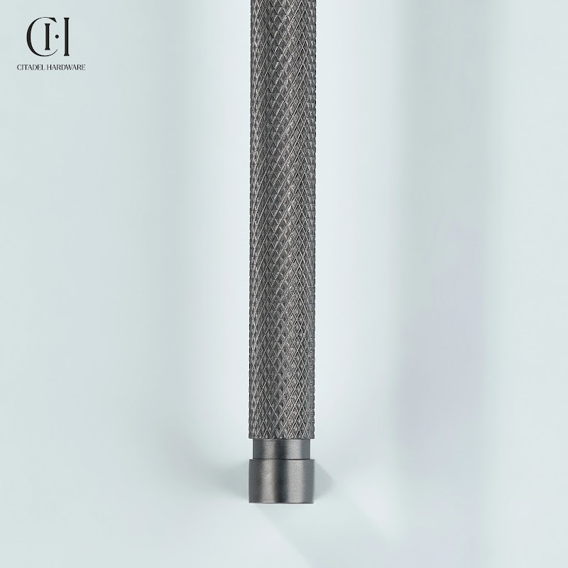 Arvel Knurled Brass Cabinet Handle – Gunmetal - View 8