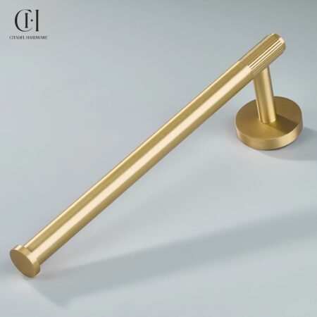 Luma Linear Knurled Towel Gold by Citadel Hardware
