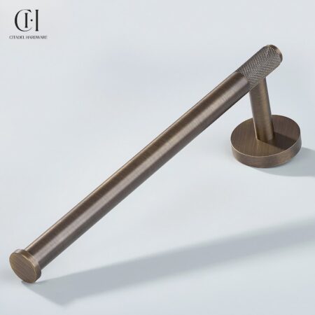 Nova Knurled Towel Antique Bronze by Citadel Hardware