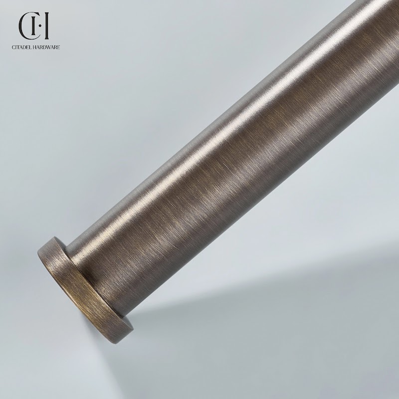 Nova Knurled Brass Towel Holder – Antique Bronze - View 11