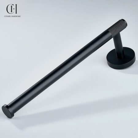 Nova Knurled Towel Black by Citadel Hardware