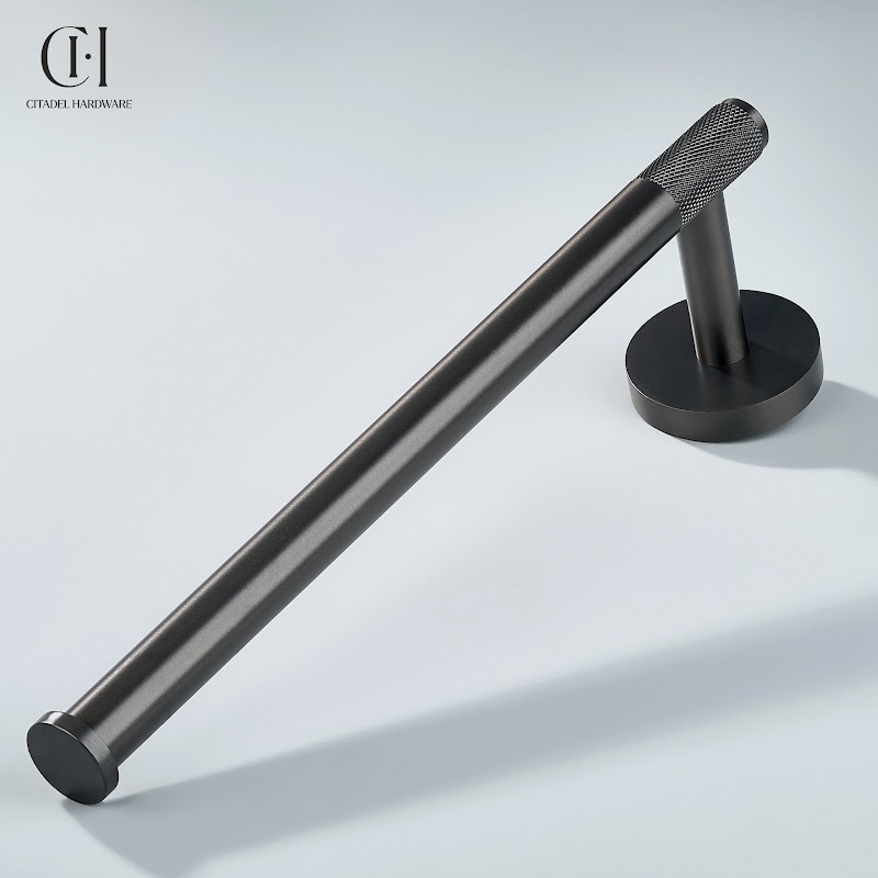 Nova Knurled Towel Gunmetal by Citadel Hardware