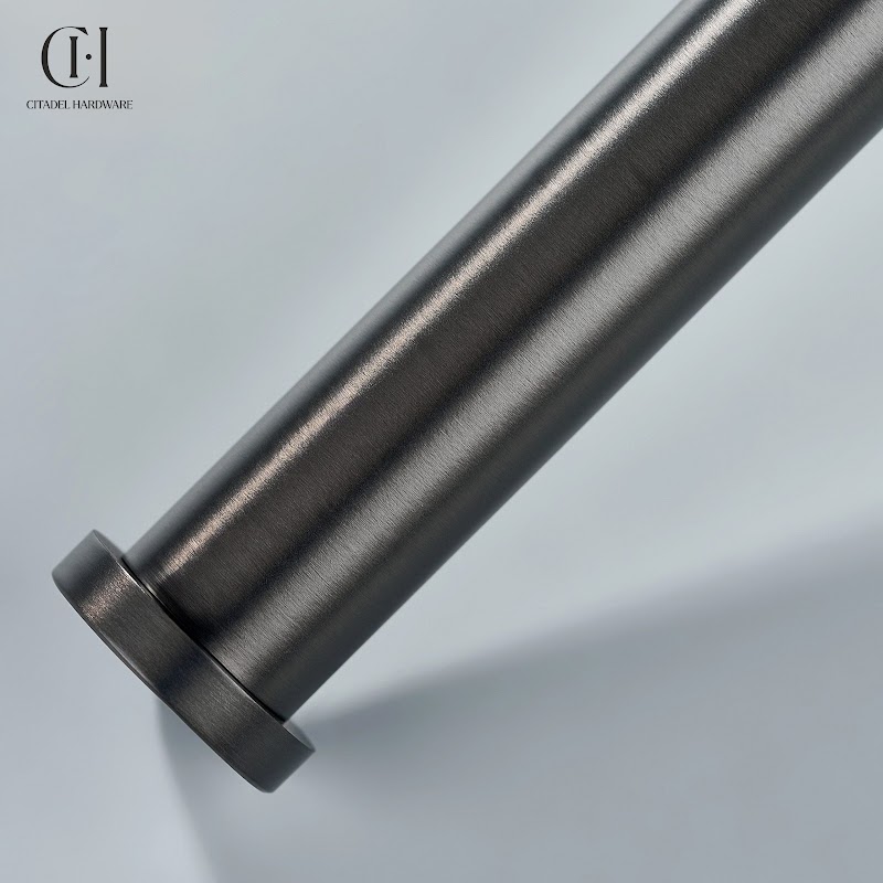 Nova Knurled Brass Towel Holder – Gunmetal - View 6