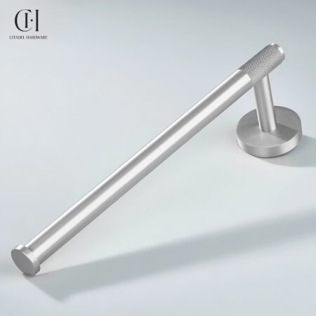 Nova Knurled Towel Silver by Citadel Hardware