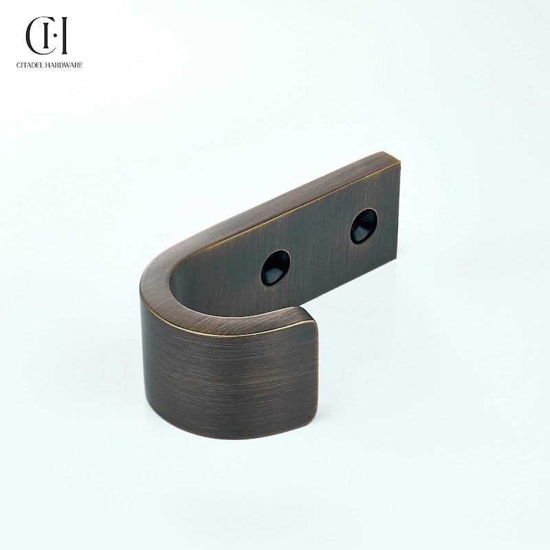 Halo Solid Brass Wide Wall Hook – Antique Bronze - View 5